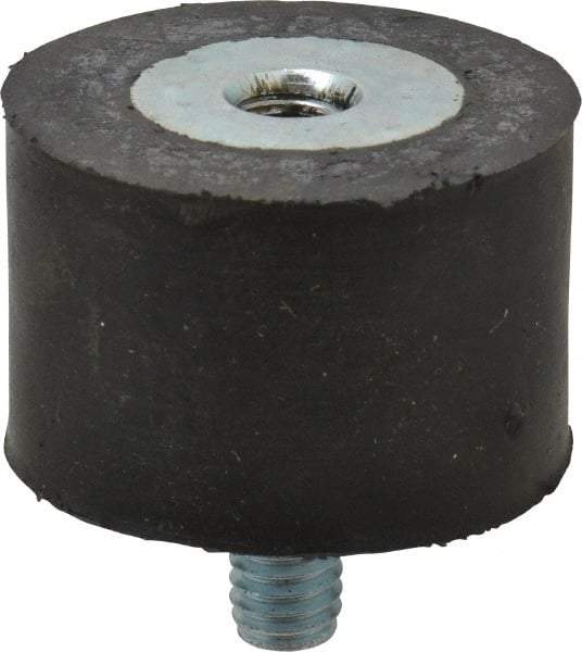Tech Products - 185 Lb Capacity, 5/16-18 Plate/Stud Vibration Isolator - 1-1/2" Diam, 1" High - Industrial Tool & Supply