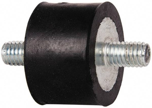 Tech Products - 95 Lb Capacity, 3/8-16 Stud/Stud Vibration Isolator - 1-1/2" Diam, 1" High - Industrial Tool & Supply