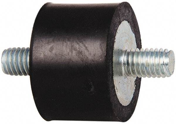 Tech Products - 185 Lb Capacity, 3/8-16 Stud/Stud Vibration Isolator - 1-1/2" Diam, 1" High - Industrial Tool & Supply