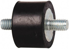 Tech Products - 185 Lb Capacity, 3/8-16 Stud/Stud Vibration Isolator - 1-1/2" Diam, 1" High - Industrial Tool & Supply