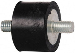 Tech Products - 270 Lb Capacity, 3/8-16 Stud/Stud Vibration Isolator - 1-1/2" Diam, 1" High - Industrial Tool & Supply