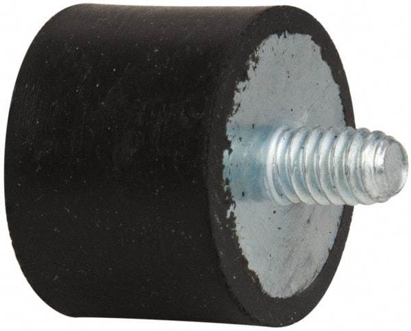 Tech Products - 55 Lb Capacity, 1/4-20 Plate/Stud Vibration Isolator - 1" Diam, 3/4" High - Industrial Tool & Supply