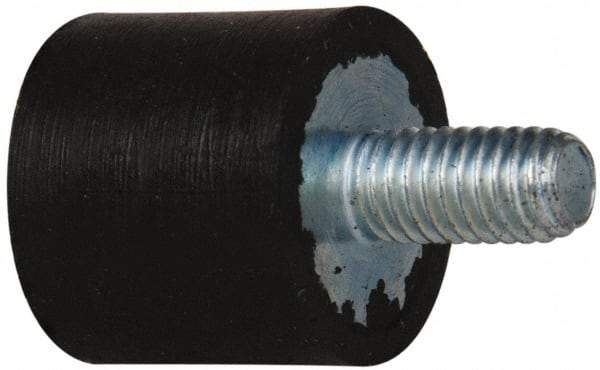 Tech Products - 16 Lb Capacity, 10-32 Plate/Stud Vibration Isolator - 9/16" Diam, 1/2" High - Industrial Tool & Supply
