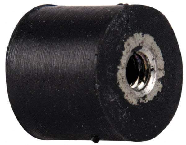Tech Products - 9.5 Lb Capacity, 8-32 Plate/Plate Vibration Isolator - 9/16" Diam, 1/2" High - Industrial Tool & Supply