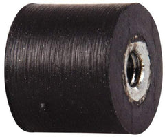 Tech Products - 18 Lb Capacity, 8-32 Plate/Plate Vibration Isolator - 9/16" Diam, 1/2" High - Industrial Tool & Supply