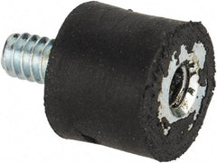 Tech Products - 4 Lb Capacity, 6-32 Plate/Stud Vibration Isolator - 3/8" Diam, 5/16" High - Industrial Tool & Supply