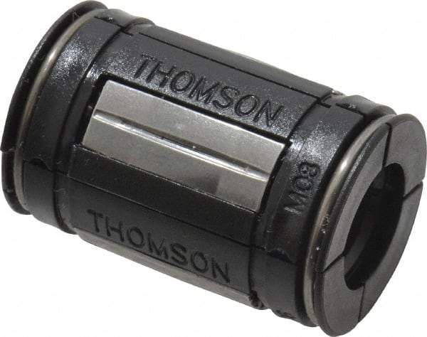 Thomson Industries - 8mm ID, 310 Lb Dynamic Load Capacity, Closed Linear Bearing - 16mm OD - Industrial Tool & Supply