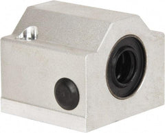 Thomson Industries - 12mm Inside Diam, 350 Lbs. Dynamic Capacity, Closed Single Pillow Block Linear Bearing - 35mm Overall Height x 43mm Overall Width, 23mm Btw Mount Hole Centers - Industrial Tool & Supply