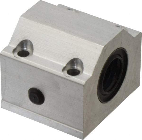 Thomson Industries - 20mm Inside Diam, 4,000 Lbs. Dynamic Capacity, Closed Single Pillow Block Linear Bearing - 50mm Overall Height x 60mm Overall Width, 32mm Btw Mount Hole Centers - Industrial Tool & Supply