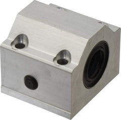 Thomson Industries - 20mm Inside Diam, 4,000 Lbs. Dynamic Capacity, Closed Single Pillow Block Linear Bearing - 50mm Overall Height x 60mm Overall Width, 32mm Btw Mount Hole Centers - Industrial Tool & Supply