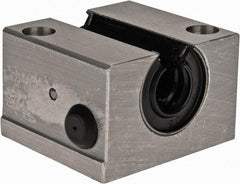 Thomson Industries - 12mm Inside Diam, 750 Lbs. Dynamic Capacity, Open Single Pillow Block Linear Bearing - 28mm Overall Height x 43" Overall Width, 23mm Btw Mount Hole Centers - Industrial Tool & Supply