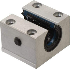 Thomson Industries - 20mm Inside Diam, 4,000 Lbs. Dynamic Capacity, Open Single Pillow Block Linear Bearing - 42mm Overall Height x 60" Overall Width, 32mm Btw Mount Hole Centers - Industrial Tool & Supply