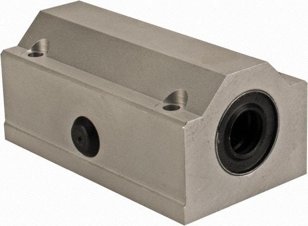 Thomson Industries - 12mm Inside Diam, 1,060 Lbs. Dynamic Capacity, Closed Twin Pillow Block Linear Bearing - 35mm Overall Height x 43mm Overall Width - Industrial Tool & Supply
