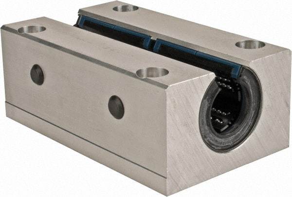 Thomson Industries - 25mm Inside Diam, 13,400 Lbs. Dynamic Capacity, Open Twin Pillow Block Linear Bearing - 51mm Overall Height x 78" Overall Width, 94mm Btw Mount Hole Centers - Industrial Tool & Supply