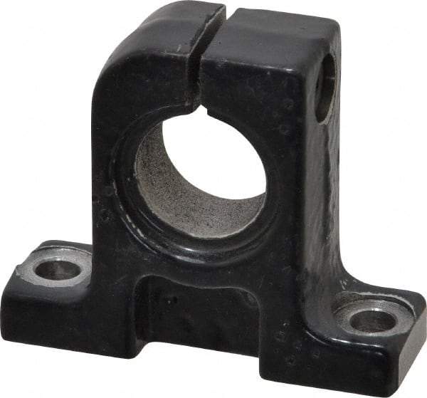 Thomson Industries - 16mm Diam, Malleable Iron Alloy Shaft Support - Plain Shafting - Industrial Tool & Supply