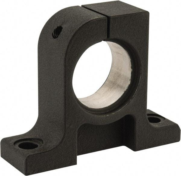 Thomson Industries - 40mm Diam, Malleable Iron Alloy Shaft Support - Plain Shafting - Industrial Tool & Supply