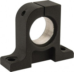 Thomson Industries - 40mm Diam, Malleable Iron Alloy Shaft Support - Plain Shafting - Industrial Tool & Supply