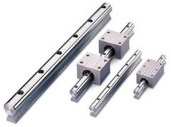 Thomson Industries - 5/8" Shaft Diam, 0.45" Base Width, Steel Shaft, Steel Rail, Round Shaft Assemblies - #5 Bolt, 48" Long - Industrial Tool & Supply