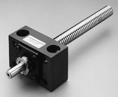 Thomson Industries - 3-1/2" Long, 2-3/4" High, Ballscrew End Block - 3/4" Lead Width, 1-1/2" Flange OD - Industrial Tool & Supply