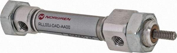 Norgren - 1/2" Stroke x 5/16" Bore Double Acting Air Cylinder - 10-32 Port, 5-40 Rod Thread - Industrial Tool & Supply