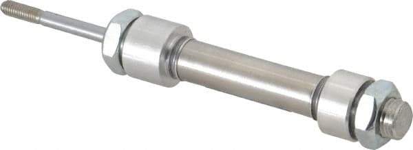 Norgren - 1" Stroke Double Acting Air Cylinder - 10-32 Port, 10-32 Rod Thread - Industrial Tool & Supply