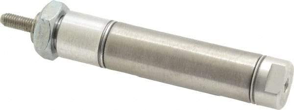Norgren - 1" Stroke x 9/16" Bore Double Acting Air Cylinder - 10-32 Port, 10-32 Rod Thread - Industrial Tool & Supply