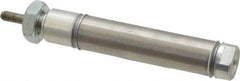 Norgren - 1-1/2" Stroke x 9/16" Bore Double Acting Air Cylinder - 10-32 Port, 10-32 Rod Thread - Industrial Tool & Supply