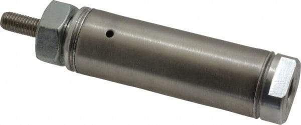 Norgren - 1" Stroke x 3/4" Bore Single Acting Air Cylinder - 1/8 Port, 1/4-28 Rod Thread - Industrial Tool & Supply