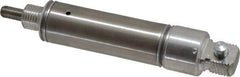 Norgren - 1" Stroke x 3/4" Bore Single Acting Air Cylinder - 1/8 Port, 1/4-28 Rod Thread - Industrial Tool & Supply