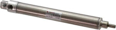 Norgren - 3" Stroke x 3/4" Bore Single Acting Air Cylinder - 1/8 Port, 1/4-28 Rod Thread - Industrial Tool & Supply