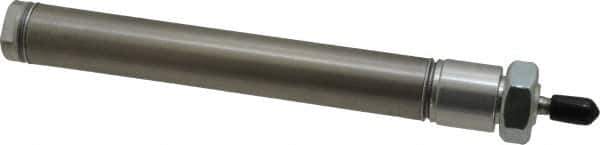 Norgren - 4" Stroke x 3/4" Bore Double Acting Air Cylinder - 1/8 Port, 1/4-28 Rod Thread - Industrial Tool & Supply