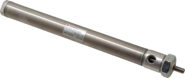 Norgren - 6" Stroke x 3/4" Bore Double Acting Air Cylinder - 1/8 Port, 1/4-28 Rod Thread - Industrial Tool & Supply