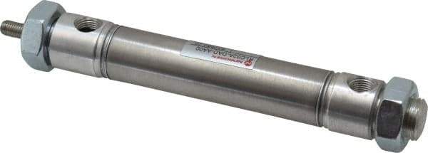 Norgren - 3" Stroke x 3/4" Bore Double Acting Air Cylinder - 1/8 Port, 1/4-28 Rod Thread - Industrial Tool & Supply