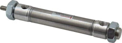 Norgren - 3" Stroke x 3/4" Bore Double Acting Air Cylinder - 1/8 Port, 1/4-28 Rod Thread - Industrial Tool & Supply