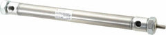 Norgren - 6" Stroke x 3/4" Bore Double Acting Air Cylinder - 1/8 Port, 1/4-28 Rod Thread - Industrial Tool & Supply