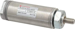 Norgren - 1" Stroke x 1-1/16" Bore Single Acting Air Cylinder - 1/8 Port, 5/16-24 Rod Thread - Industrial Tool & Supply