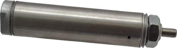 Norgren - 2" Stroke x 1-1/16" Bore Single Acting Air Cylinder - 1/8 Port, 5/16-24 Rod Thread - Industrial Tool & Supply