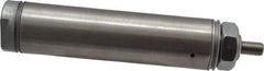 Norgren - 2" Stroke x 1-1/16" Bore Single Acting Air Cylinder - 1/8 Port, 5/16-24 Rod Thread - Industrial Tool & Supply