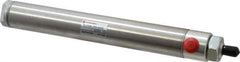 Norgren - 6" Stroke x 1-1/16" Bore Double Acting Air Cylinder - 1/8 Port, 5/16-24 Rod Thread - Industrial Tool & Supply