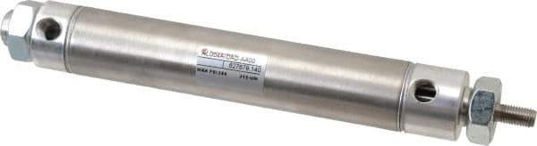 Norgren - 4" Stroke x 1-1/16" Bore Double Acting Air Cylinder - 1/8 Port, 5/16-24 Rod Thread - Industrial Tool & Supply