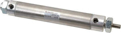 Norgren - 4" Stroke x 1-1/16" Bore Double Acting Air Cylinder - 1/8 Port, 5/16-24 Rod Thread - Industrial Tool & Supply