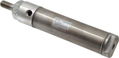 Norgren - 3" Stroke x 1-1/4" Bore Double Acting Air Cylinder - 1/8 Port, 7/16-20 Rod Thread - Industrial Tool & Supply