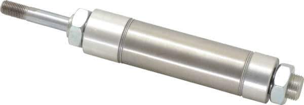 Norgren - 2" Stroke x 1-1/4" Bore Double Acting Air Cylinder - 1/8 Port, 7/16-20 Rod Thread - Industrial Tool & Supply