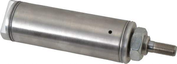 Norgren - 2" Stroke x 1-1/2" Bore Single Acting Air Cylinder - 1/8 Port, 7/16-20 Rod Thread - Industrial Tool & Supply