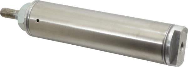 Norgren - 3" Stroke x 1-1/2" Bore Single Acting Air Cylinder - 1/8 Port, 7/16-20 Rod Thread - Industrial Tool & Supply