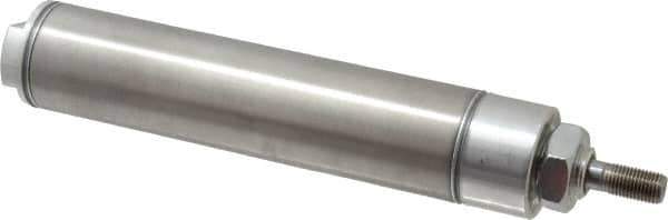 Norgren - 5" Stroke x 1-1/2" Bore Double Acting Air Cylinder - 1/8 Port, 7/16-20 Rod Thread - Industrial Tool & Supply