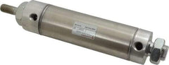 Norgren - 3" Stroke x 1-1/2" Bore Double Acting Air Cylinder - 1/8 Port, 7/16-20 Rod Thread - Industrial Tool & Supply