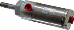 Norgren - 1" Stroke x 1-3/4" Bore Double Acting Air Cylinder - 1/4 Port, 1/2-20 Rod Thread - Industrial Tool & Supply