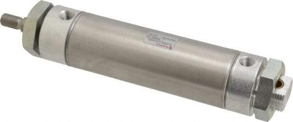 Norgren - 4" Stroke x 2" Bore Double Acting Air Cylinder - 1/4 Port, 1/2-20 Rod Thread - Industrial Tool & Supply