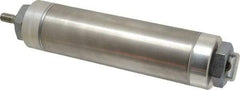 Norgren - 6" Stroke x 2-1/2" Bore Double Acting Air Cylinder - 1/4 Port, 1/2-20 Rod Thread - Industrial Tool & Supply